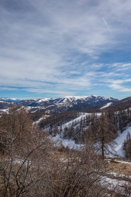 Immagine gratuita di catena montuosa, freddo, inverno