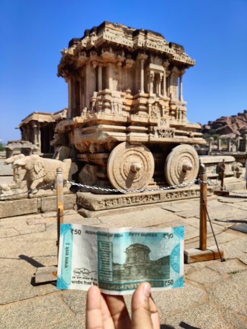 Free Ancient Indian Temple- Vijaya vitthal gudi Stock Photo