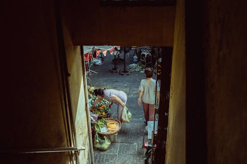 傳統市場, 女性, 木瓜 的 免費圖庫相片