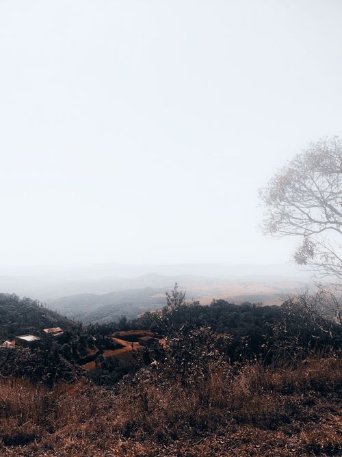 Free Scenic misty rural landscape view from Conceição do Mato Dentro, Brazil. Stock Photo