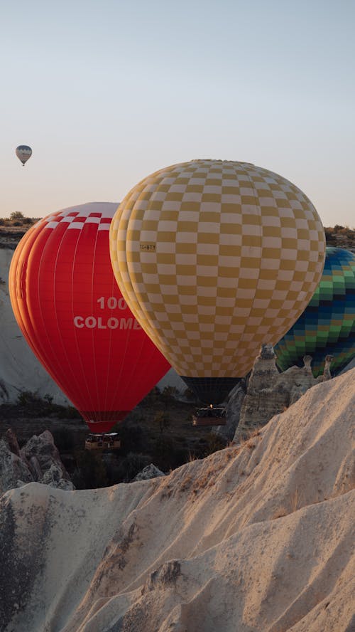 Flying Hot Air Balloons