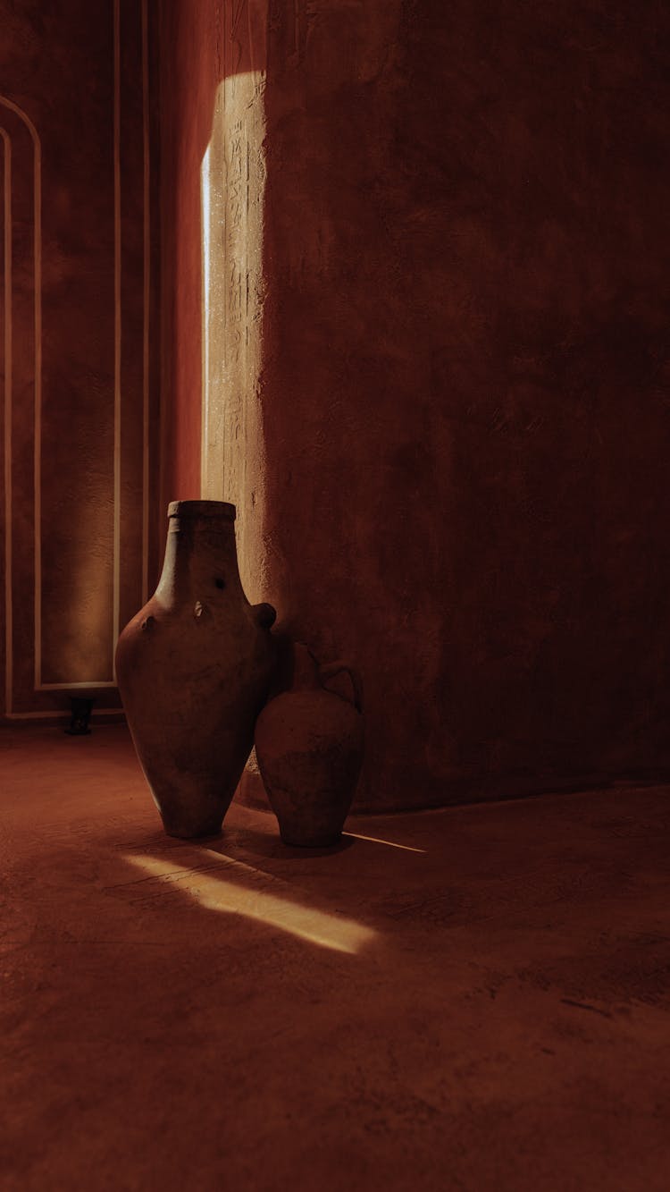 Ancient Vases In Museum