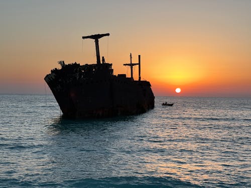 Sunset over Shipwreck