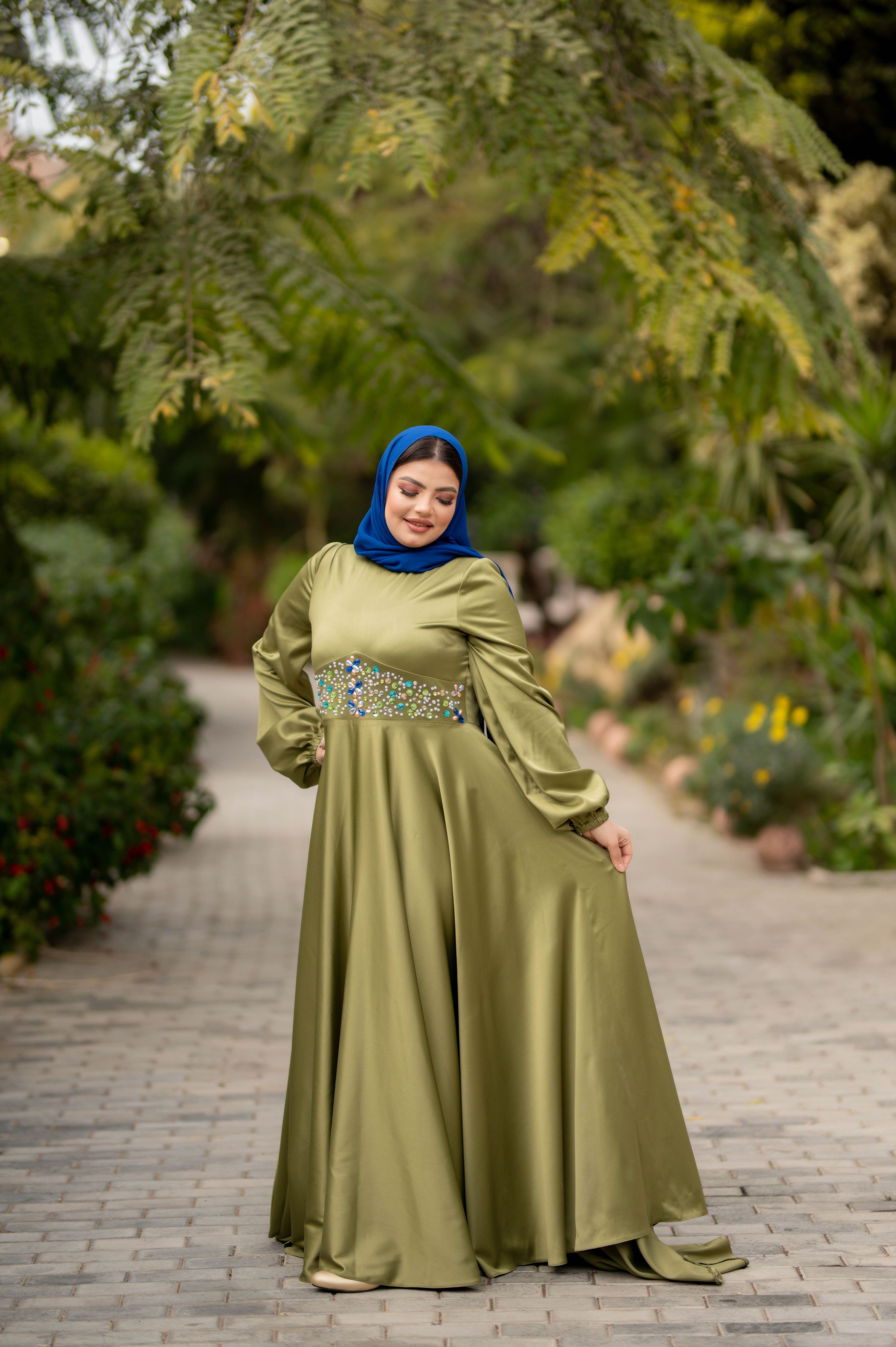 hijab green dress Olivia Dress Hijab Friendly main image 0