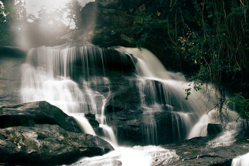 Free stock photo of cinematography, nature photography, waterfall