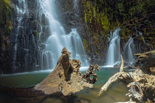 Foto d'estoc gratuïta de aigua que flueix, cascada, exposició prolongada