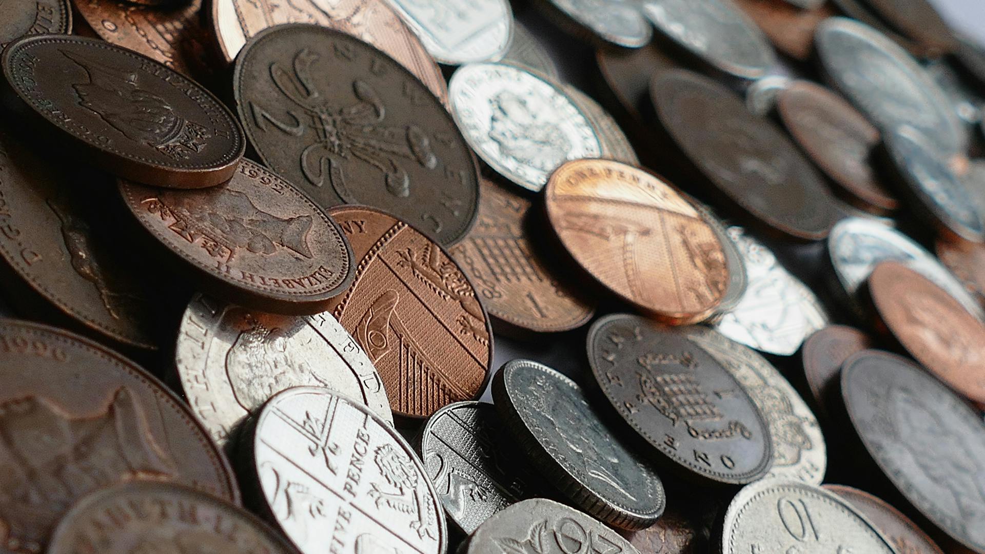 Pile of Assorted-denomination Coins