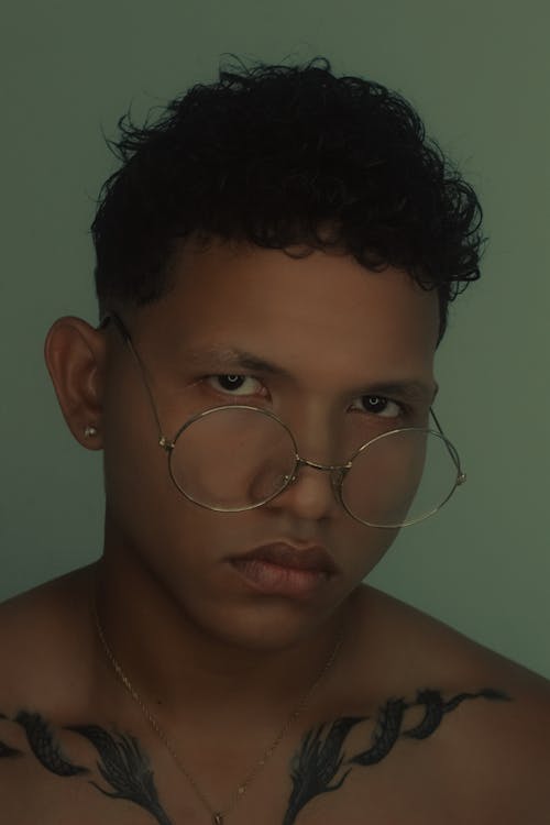 Portrait of a Young Man in Eyeglasses 