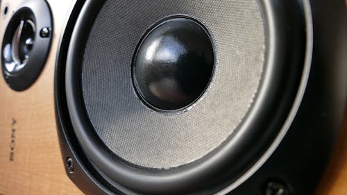 Free Closed Up Photography of Brown Wooden Framed Sony Speaker Stock Photo
