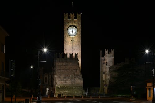 Free stock photo of castello scaligero, castle, clock tower