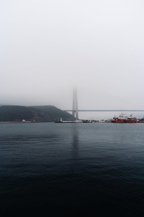 Fog over Bosporus in Istanbul