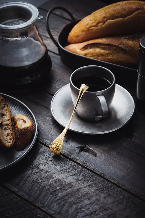 Základová fotografie zdarma na téma chleba, jídlo, káva