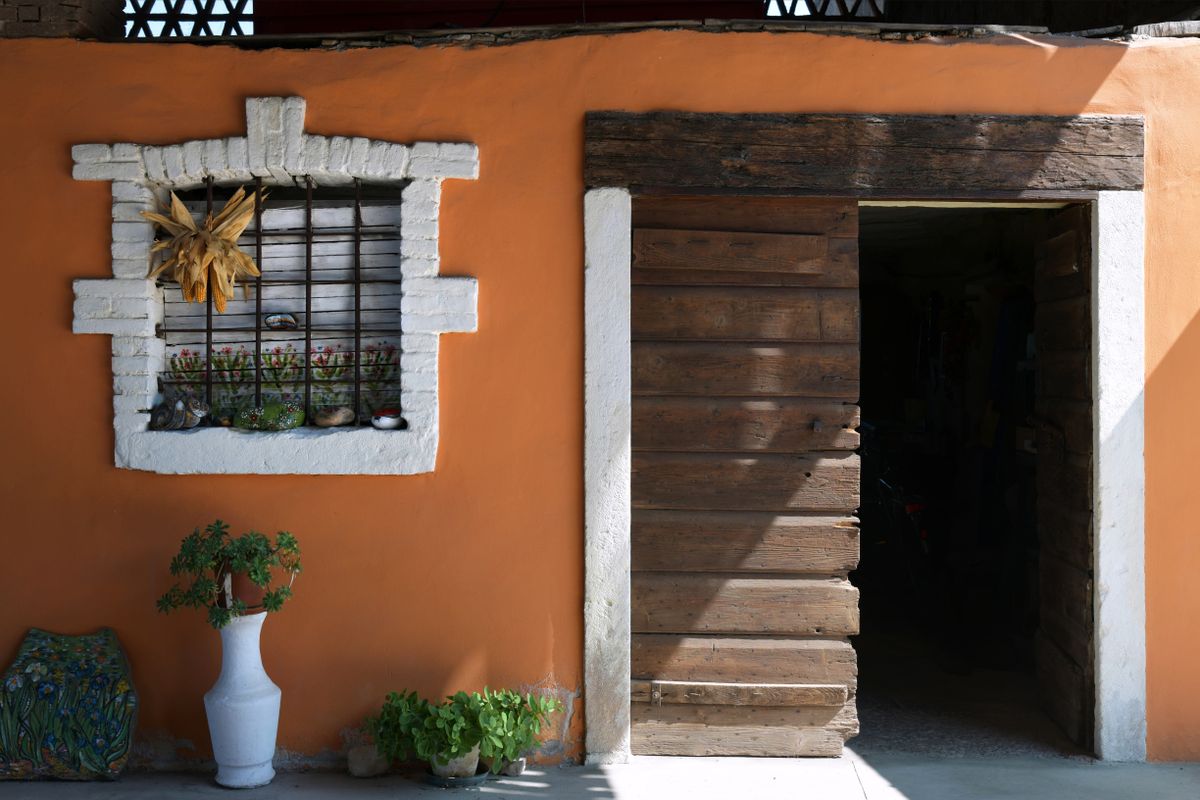 Entrada de una masía