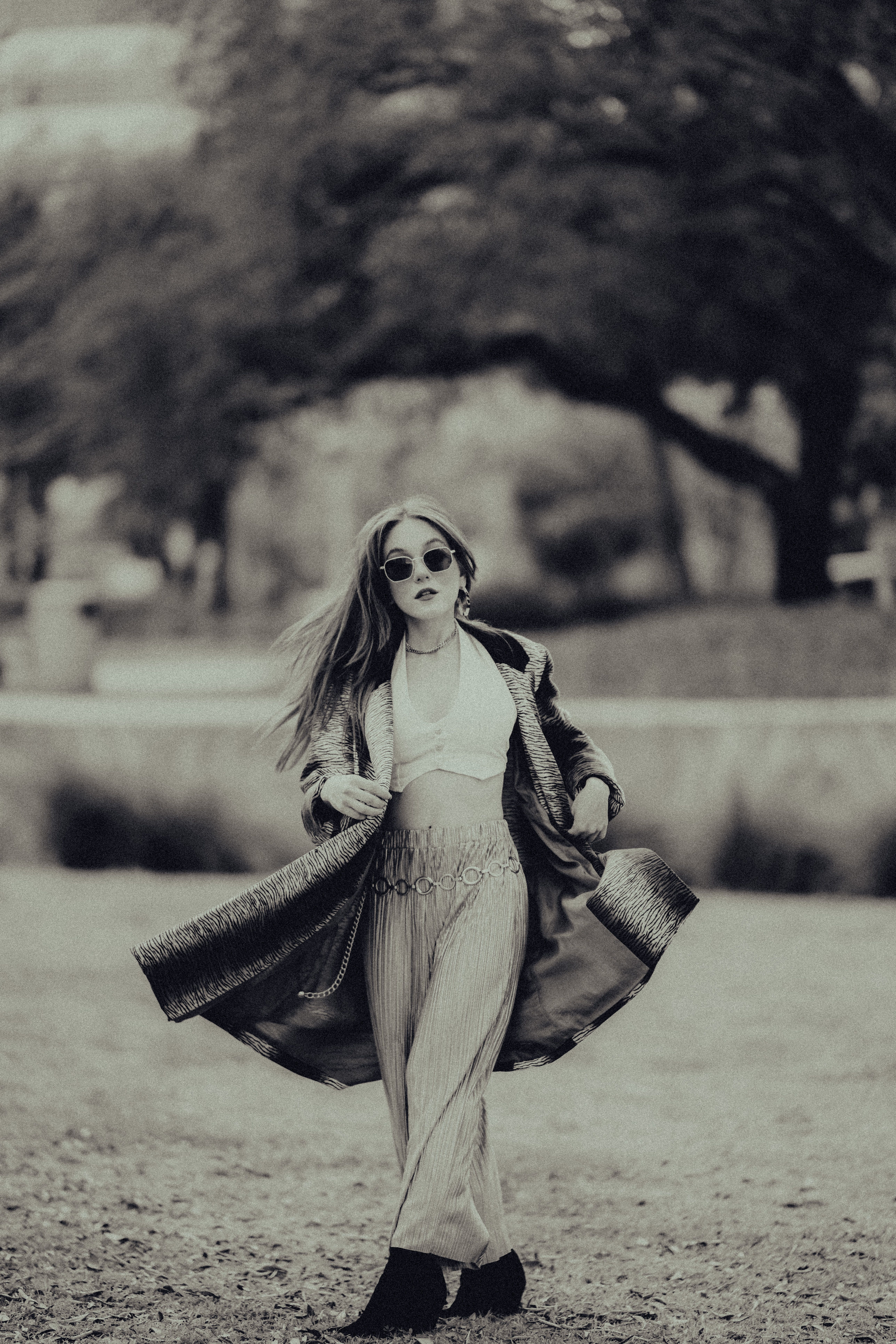 Twirling in Teal Satin Jacket
