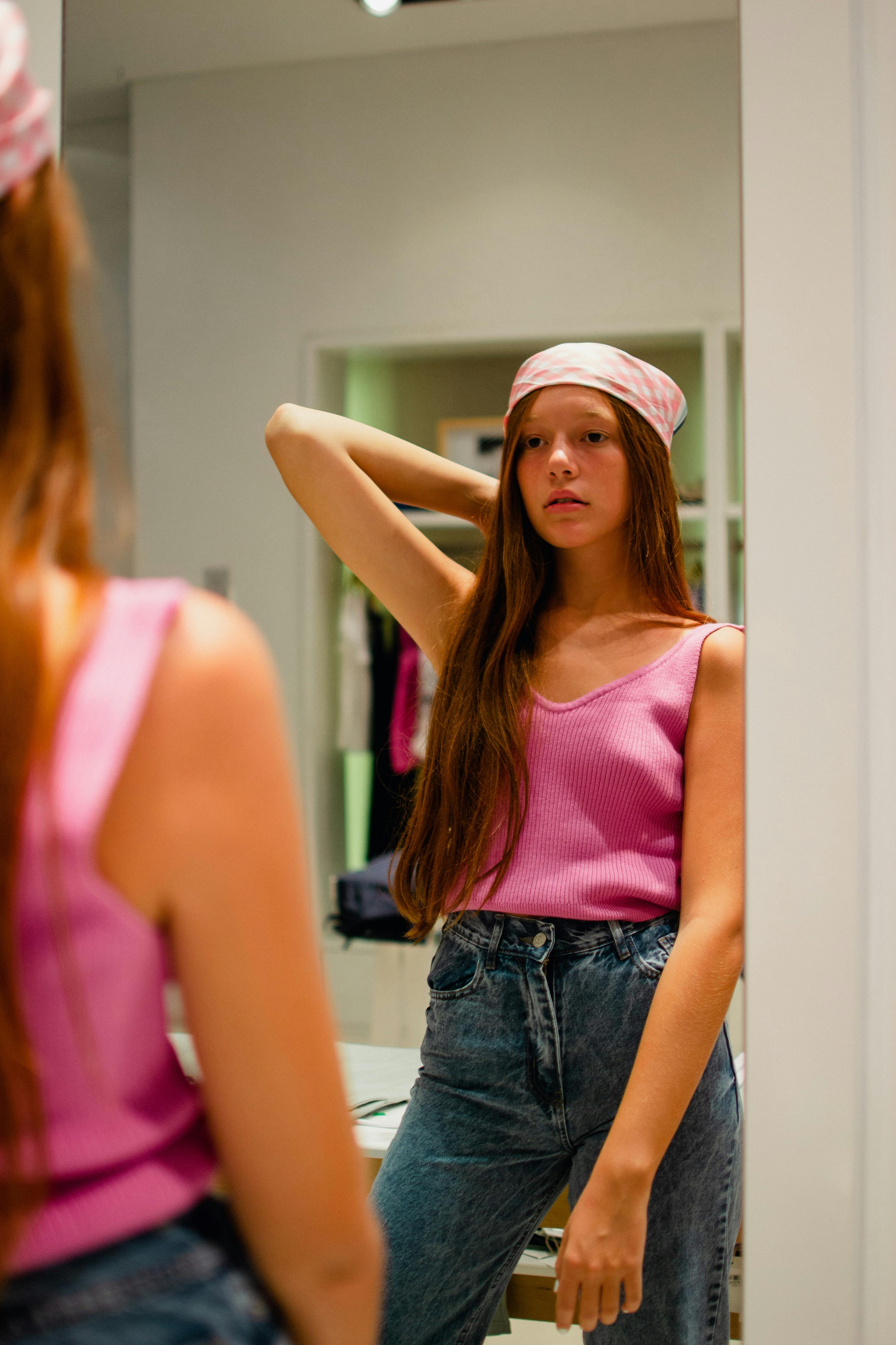 Young woman wearing casual clothes Stock Photo by ©AndrewLozovyi