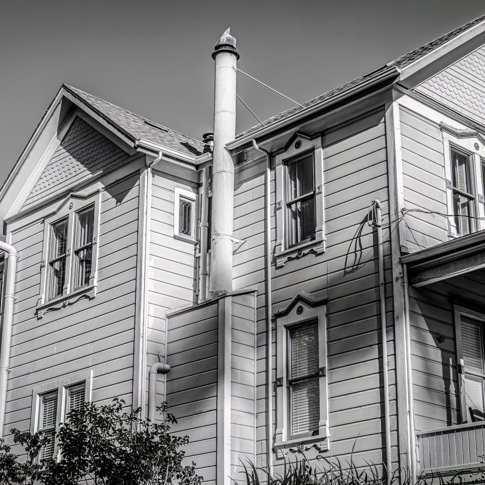 House Painting in Coombe — careful masking before painting begins
