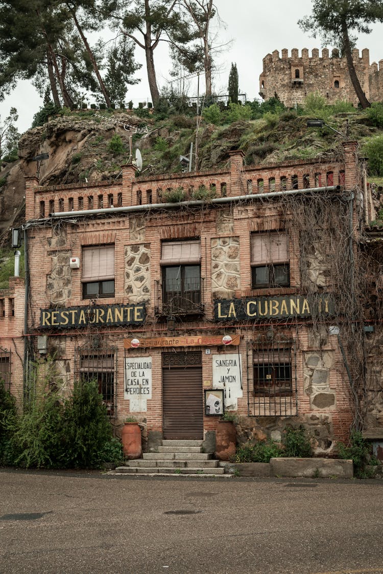 Facade Of Closed Restaurant