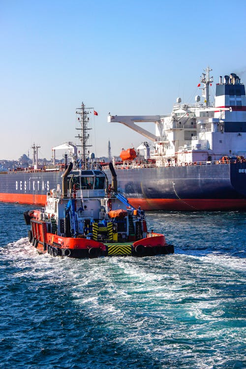 Ship and Boat in Sea