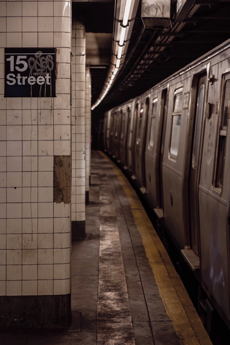 Empty Old Subway Station 