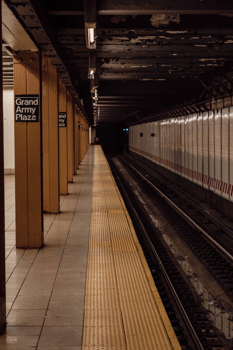 Platform Of Subway Station