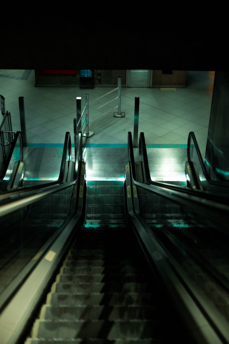 Subway Station Escalator