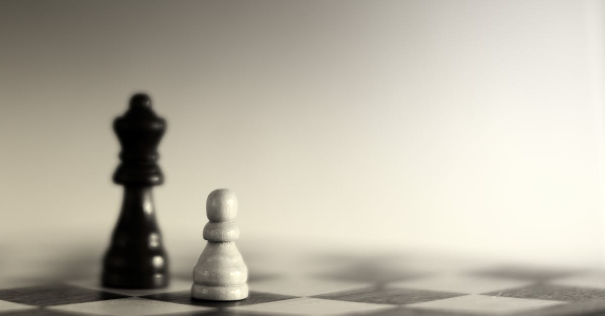 Grayscale Photography of Two Chess Pieces