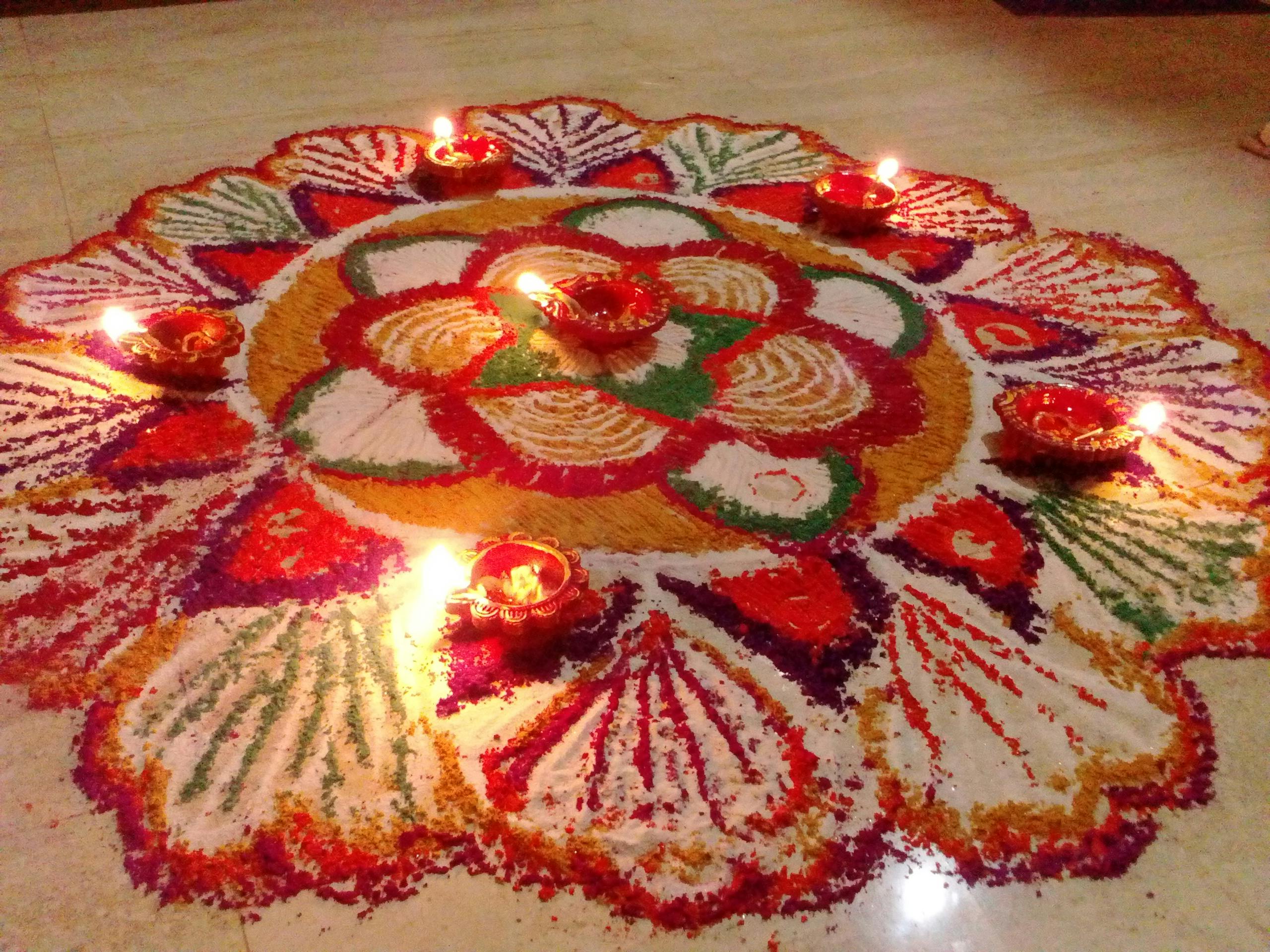 Free Stock Photo Of Diwali, Easy Rangoli Designs For Diwali, Indian Rangoli