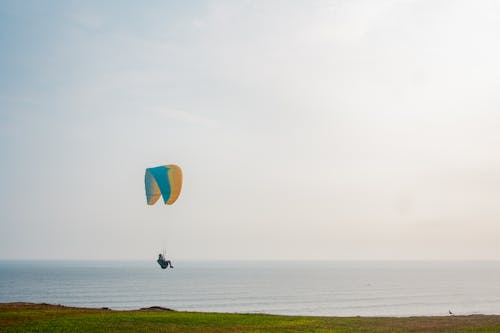 Parachuting on Sea Coast