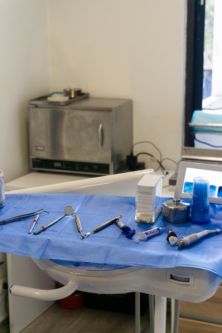 Dental Equipment In A Dentistry Office 