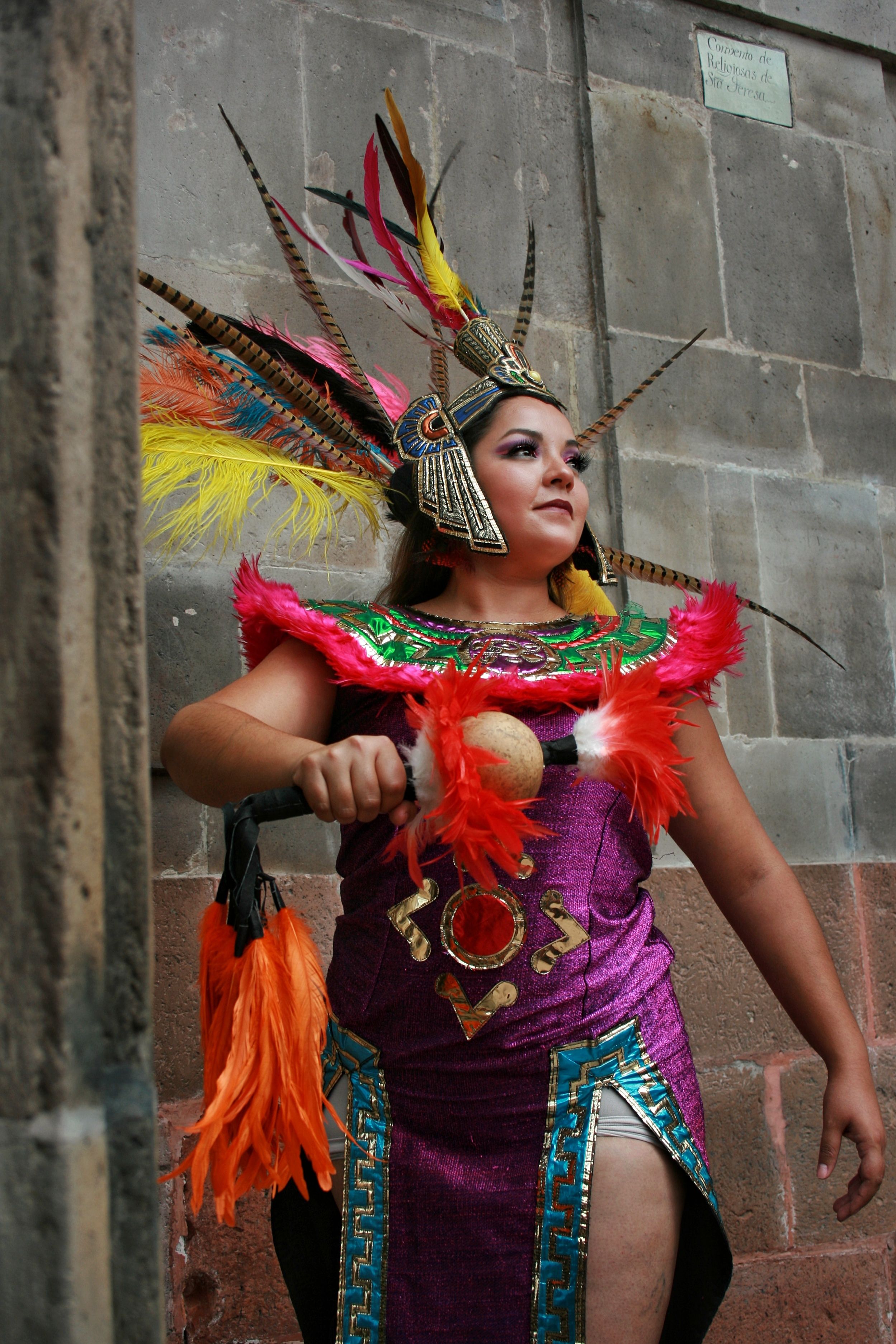 Portrait of Woman in Colorful Costume · Free Stock Photo