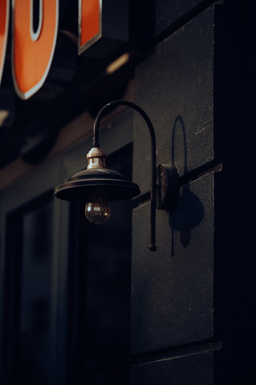 Lamp on Building Wall