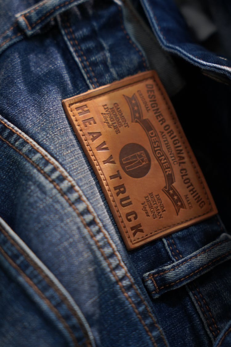 Leather Label On Jeans