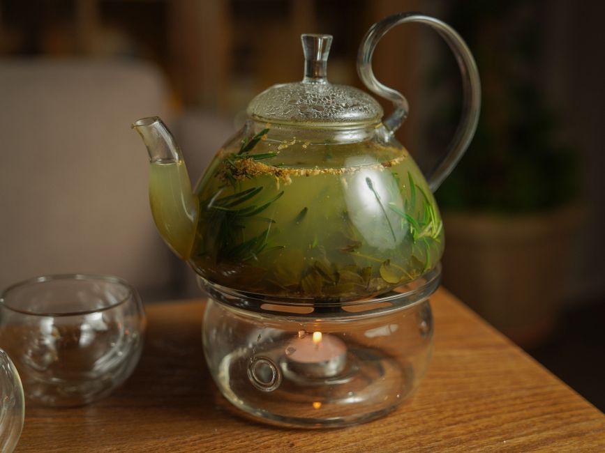 tea kettle infuser loose leaf glass stovetop