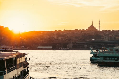 Immagine gratuita di alba, città, Istanbul