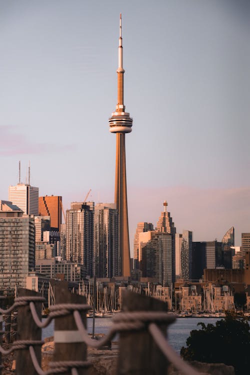 Skyline of Toronto with View of the CN Tower 