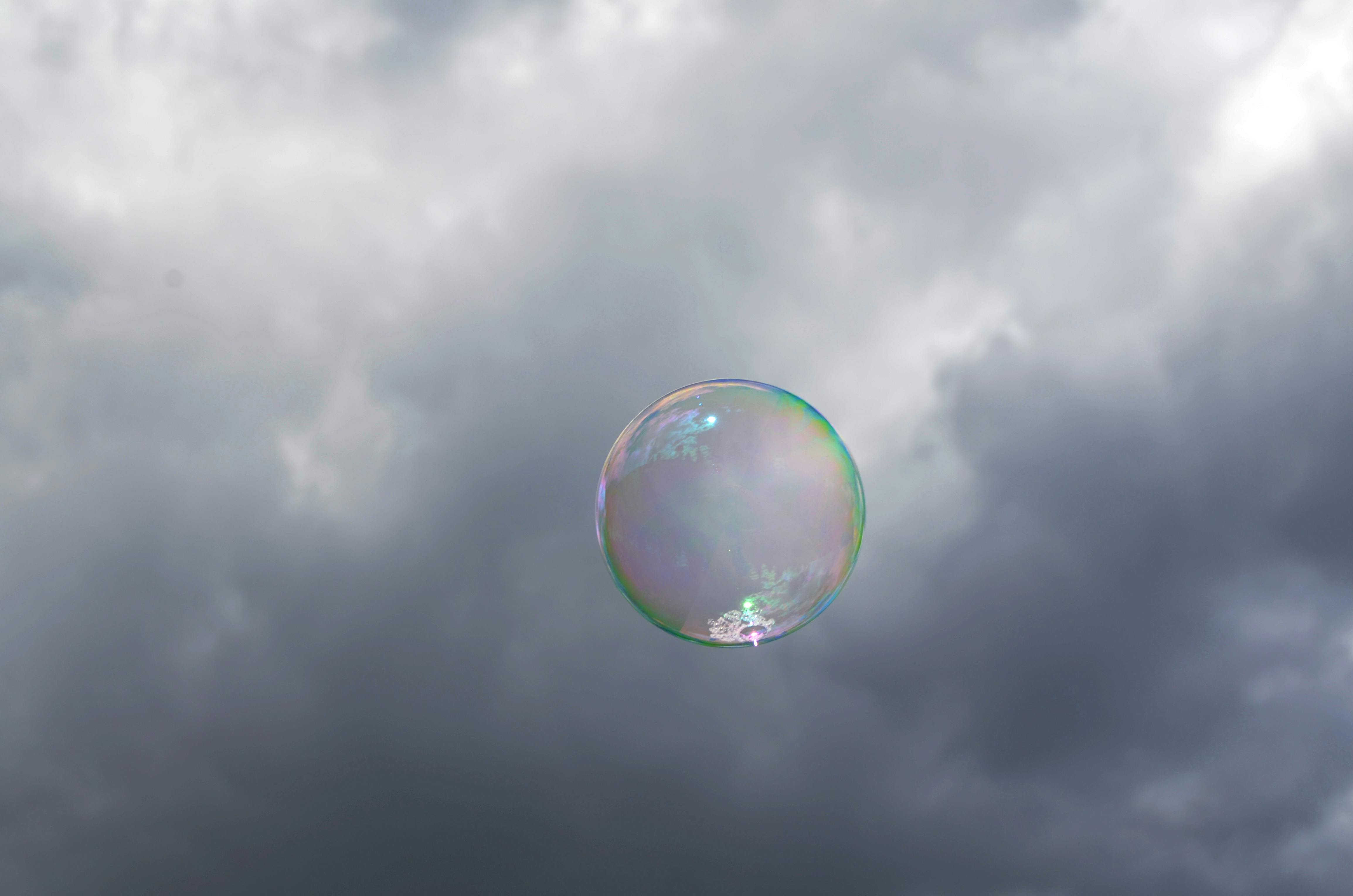 Free stock photo of bubble, cloudy sky, multi color