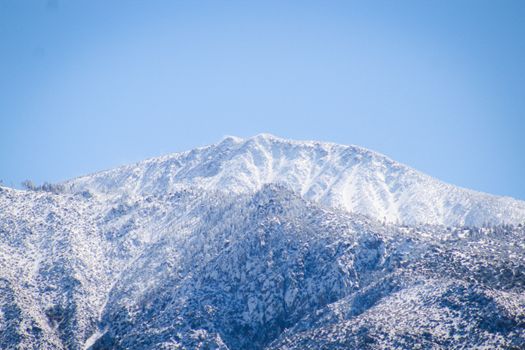 Photo of a Snowy Mountain Peak