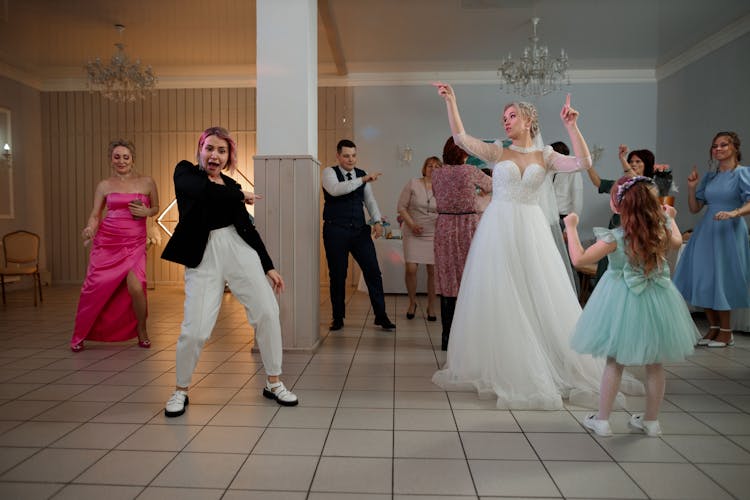 Women Dancing On Wedding