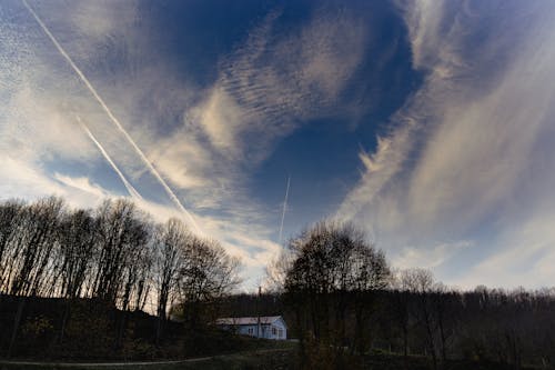 Clouds dancing in sky