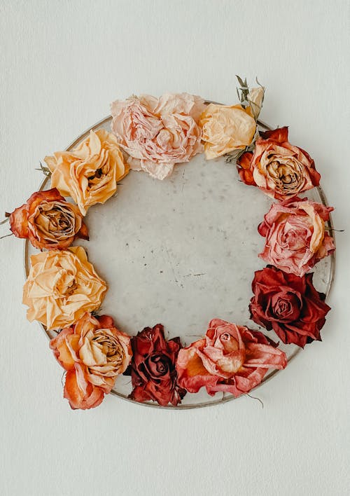 A Wreath Made of Dry Roses