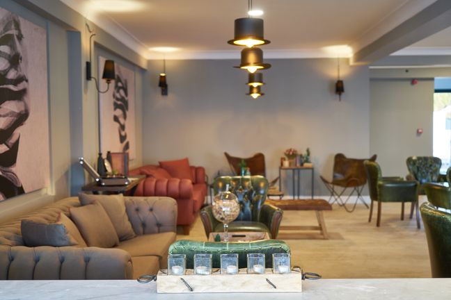 Executive suite with sophisticated interior finishes