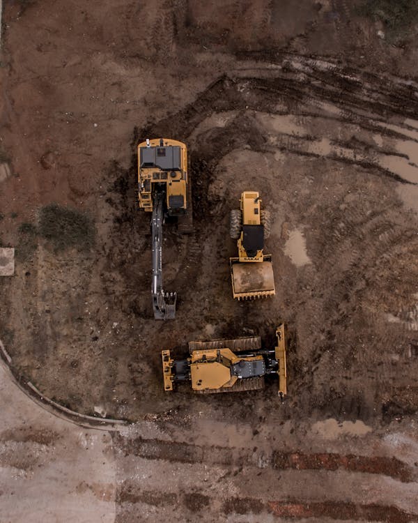 excavator-road-roller-bulldozer
