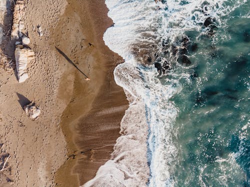 Foto Vista Dall'alto Della Spiaggia