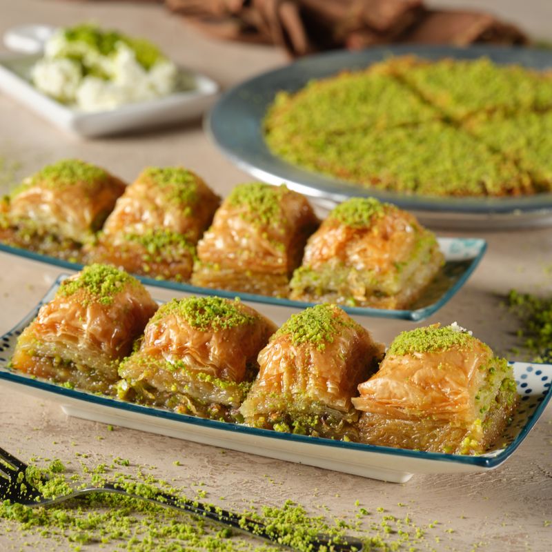 Pistachio Baklava with Orange Blossom Syrup