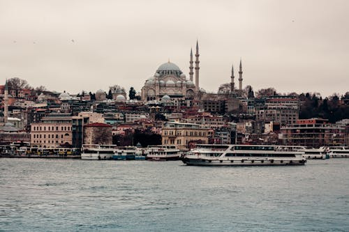 Gratis arkivbilde med båter, bosphorus sundet, by