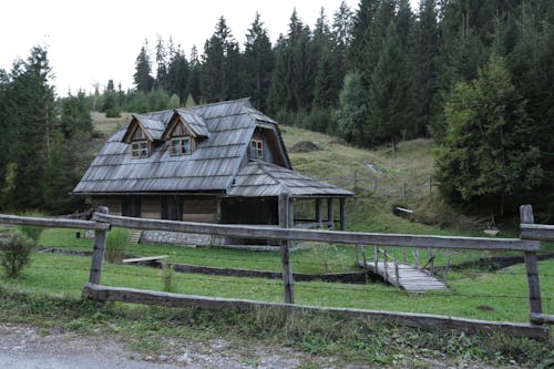 Wooden House by a Forest