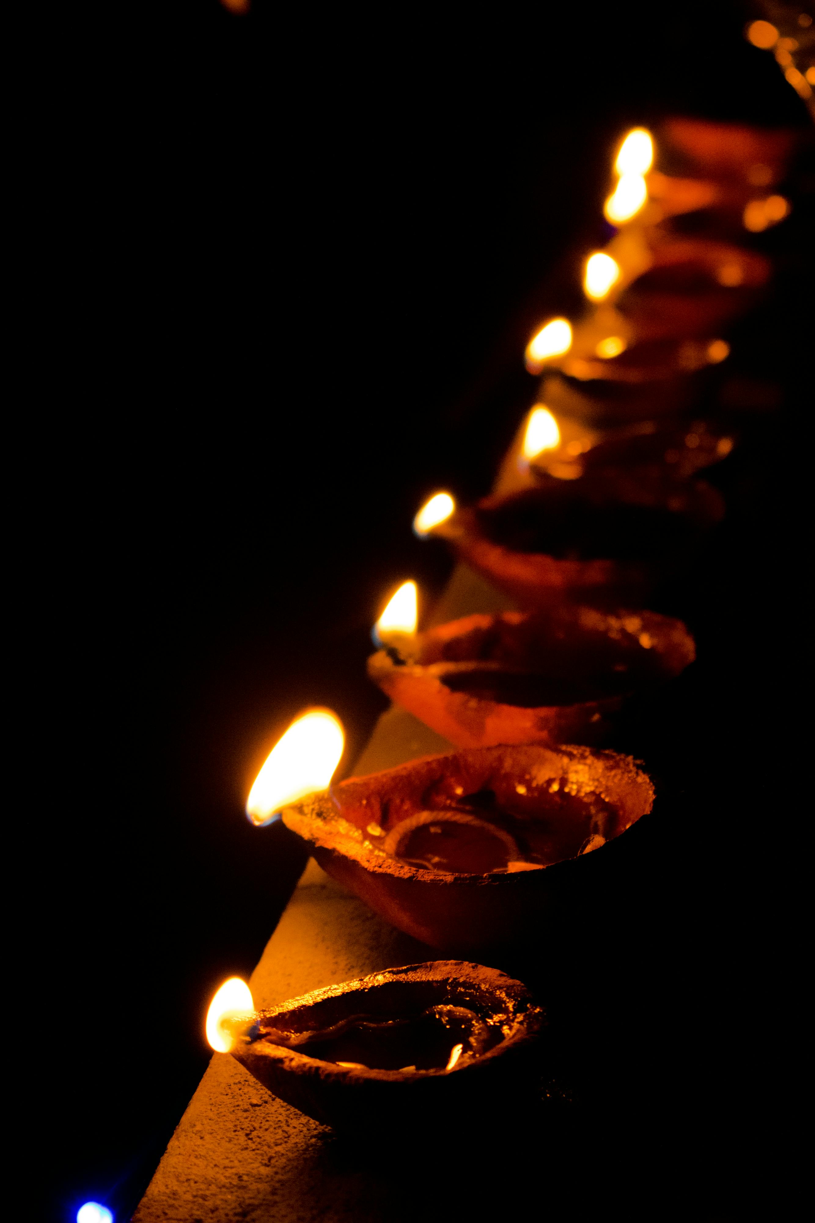 Free stock photo of Candlelights, light festival, night lights