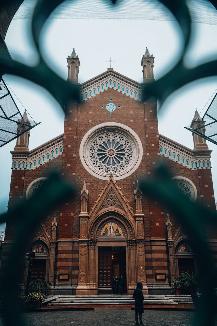 Facade Of The Church Of St. Anthony Of Padua In Istanbul, Turkey 