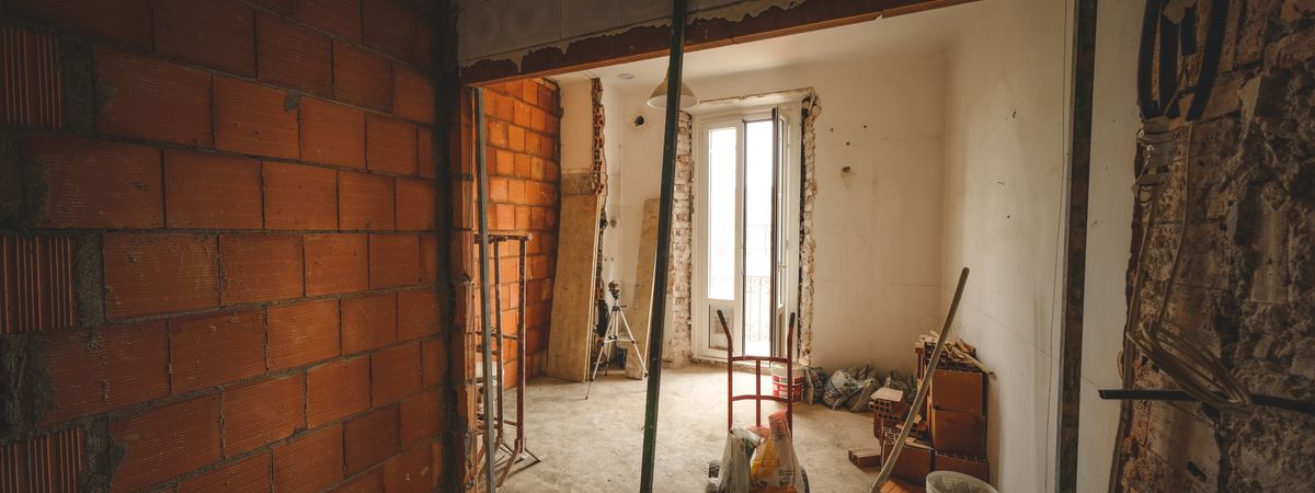 A major home renovation under way (stock image)