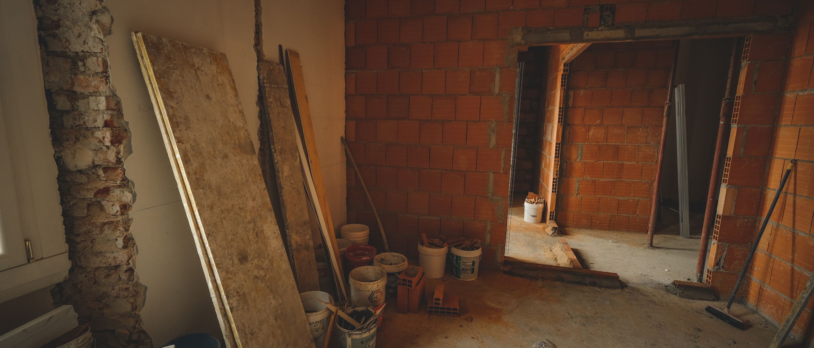 Interior Painting in Thamesmead — careful masking before painting begins